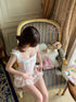 Cotton Embroidered Layered Mini Skirts